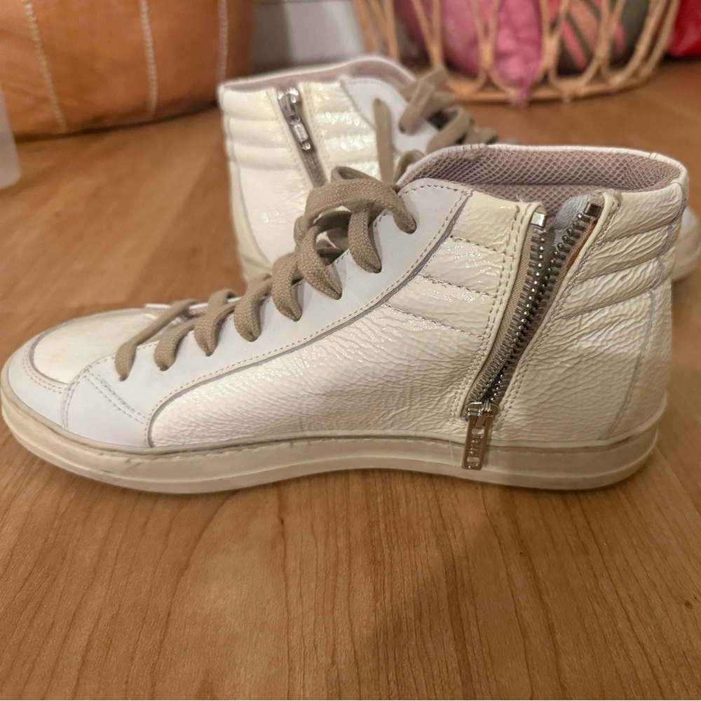 P448 Skate Hightop Cream and White High-Top Sneakers - 38- NWOT - Picture 6 of 13